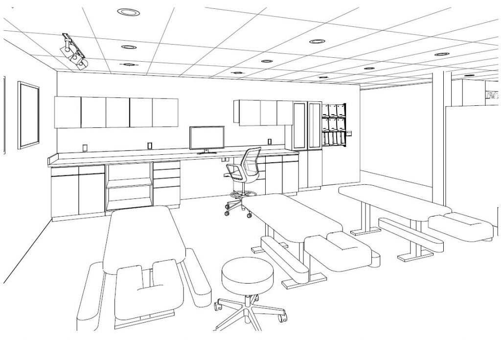 3D Rendering Adjusting Area: Balance Atlanta Medical Clinic Design